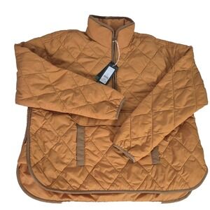 Alpine Design Jacket Womens S Golden Honey Quilted Anorak Water Repellent NEW
